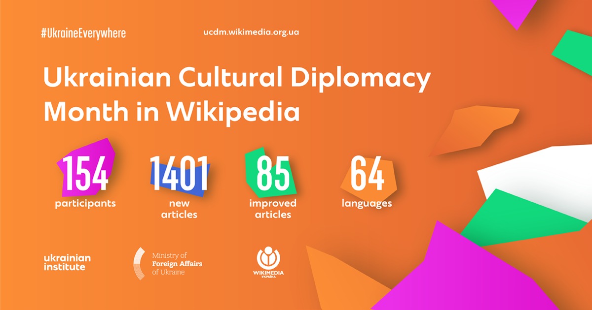 ministry of foreign affairs of ukraine - results of ukraine's cultural diplomacy month on wikipedia